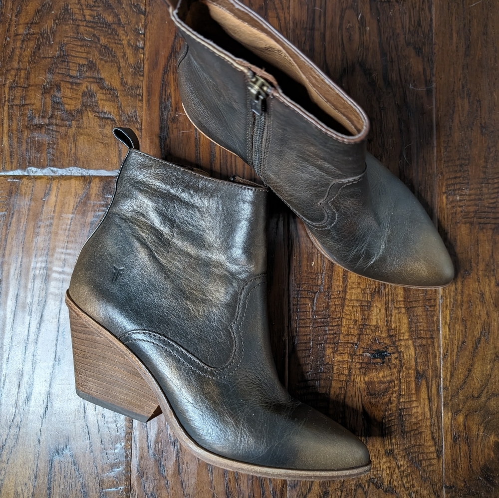Frye Brown Ankle Boots